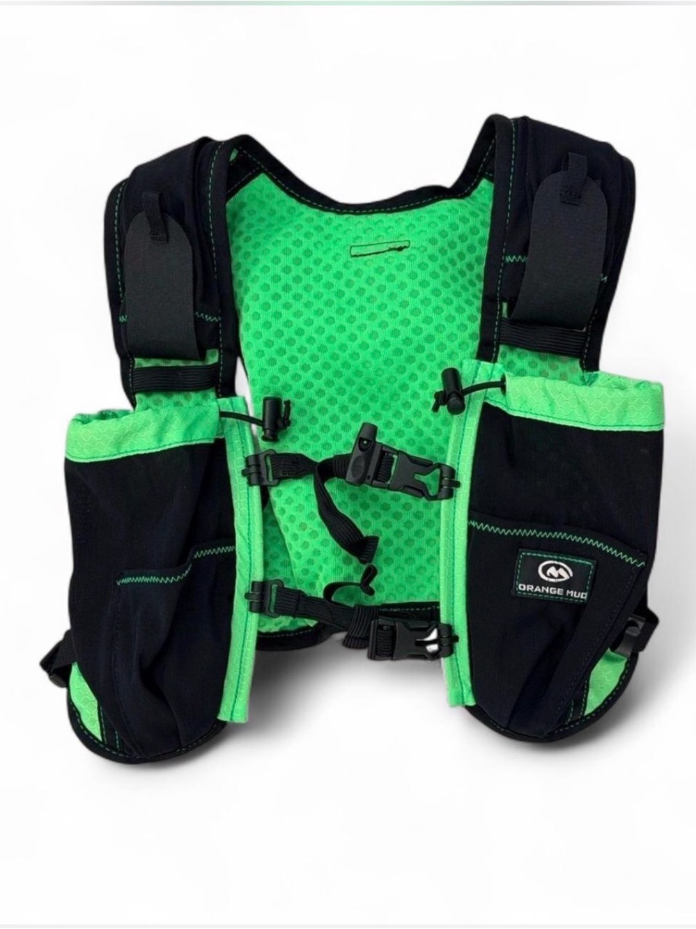 Orange Mud Hydration Vest in Neon Green and Black - Unisex - S/M